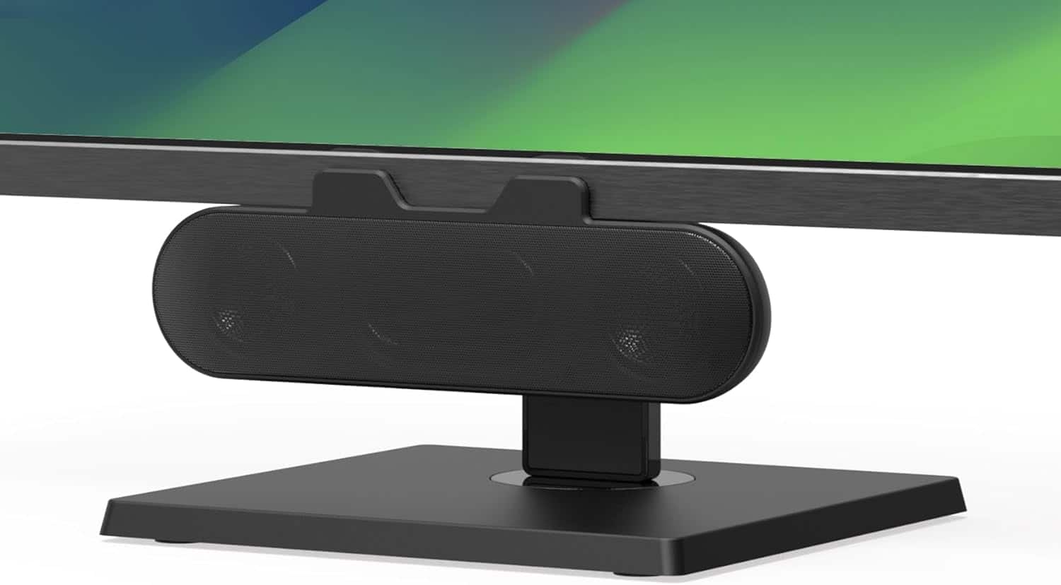 Stamp n Camp - Computer Speakers for Desktop PC Monitor, External Laptop, USB-Powered, Plug-n-Play, Wired, Clip-On, Small Soundbar PC,