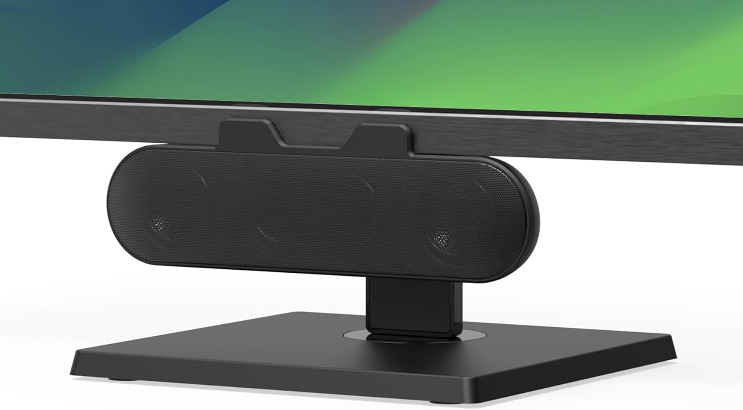 Stamp n Camp - Computer Speakers for Desktop PC Monitor, External Laptop, USB-Powered, Plug-n-Play, Wired, Clip-On, Small Soundbar PC,