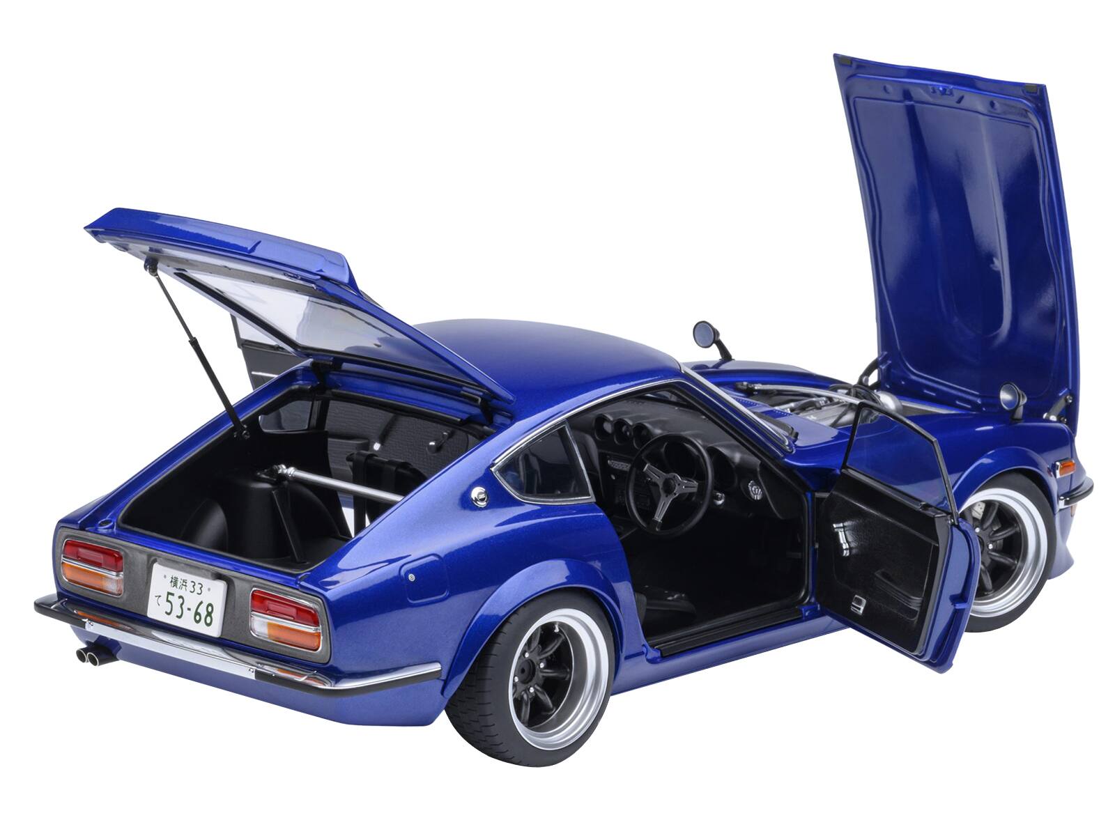 Alt View 1. Autoart - Nissan Fairlady Z RHD "Akuma No Z" Blue Metallic "Wangan Midnight - Comic #1 Version" Manga 1/18 Model Car by Autoart.