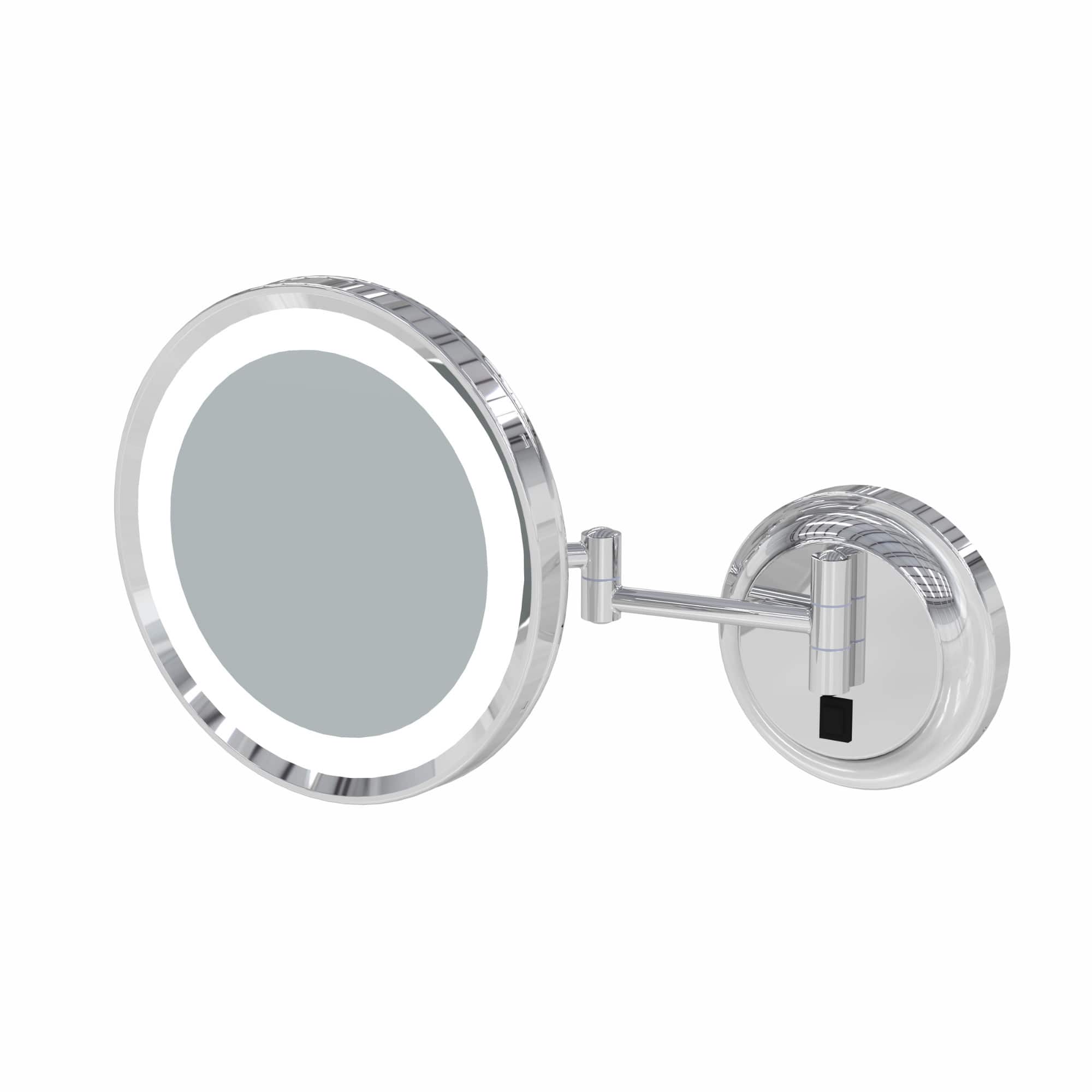 "Aptations - 9.63"" LED Round Wall Mirror - 5X Magnification - Chrome" price history on PriceWatchPro