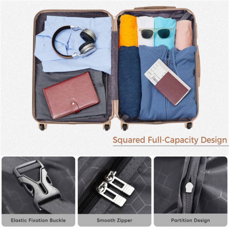 Squared Full-Capacity Design

- Elastic Fixation Buckle
- Smooth Zipper
- Partition Design