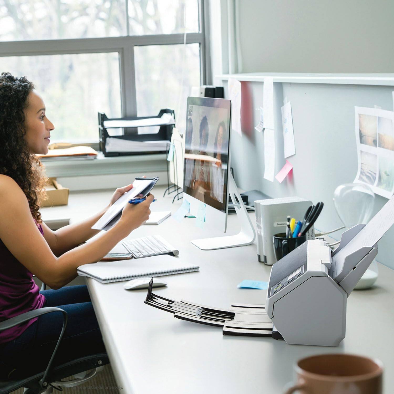 Alt View 2. Ricoh - fi-8170 Professional High Speed Color Duplex Document Scanner - Network Enabled, PA03810-B055 - Black.