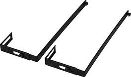 Officemate - Metal Partition/Wall File Hangers - Black