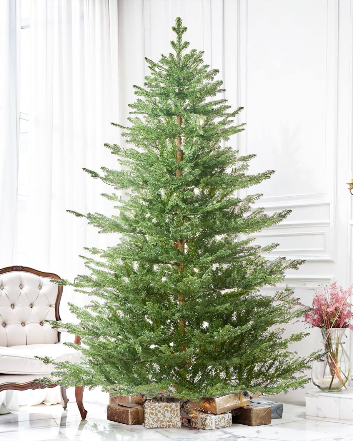 Alt View 5. Skar Audio - Christmas Tree Fir With Remote Control 450 Warm Multi - 1ft 6in PE Unlit.