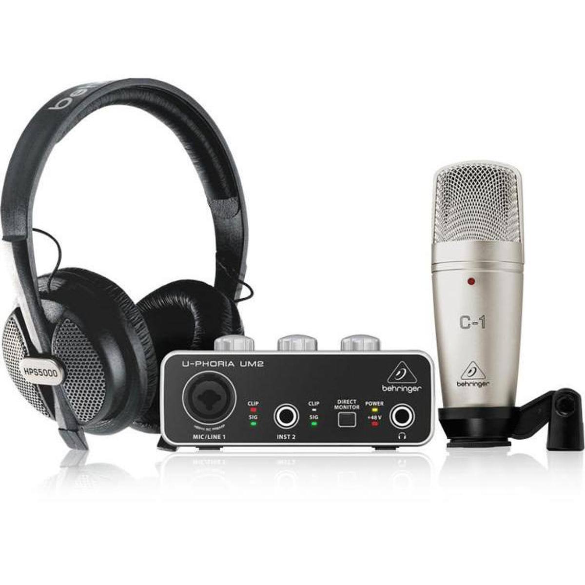 bS 0 C-1 HPS5000 U-PHORIA UM2 CLIP CLIP behringer DIRECT POWER MONITOR behringer SIG SIG +4B V MIC/LINE 1 INST 2