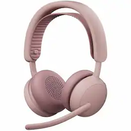 Logitech - Zone Wireless 2 ES - Noise-Canceling Wireless Headset with Adaptive Hybrid ANC, Bluetooth, Stereo - Rose