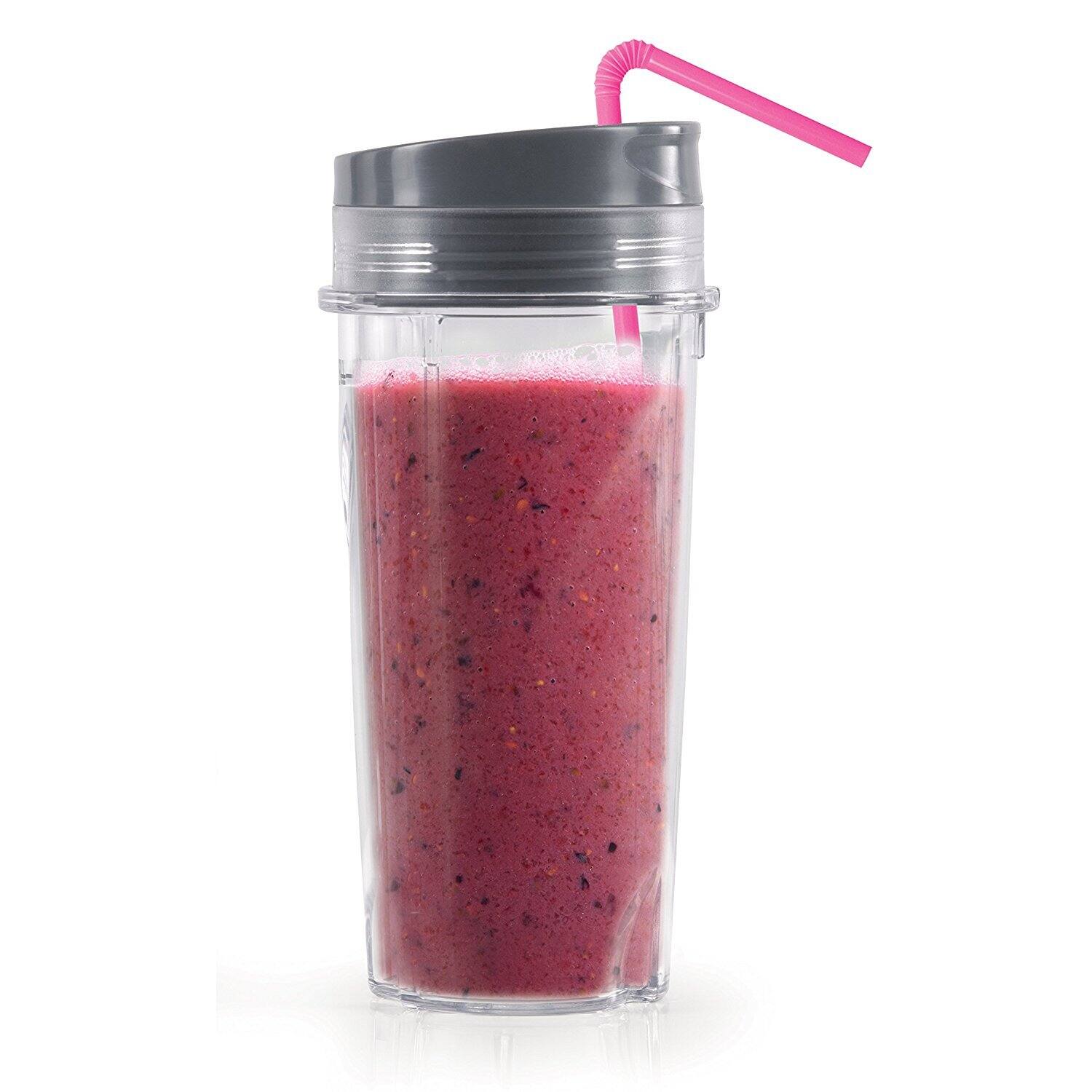 Back. Ninja - Ninja Professional Blender with Nutri Ninja Cups - Grey.