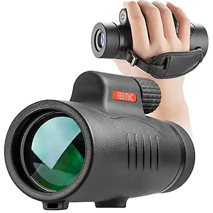 Front. DORLUKFU - Monocular Telescope High Power 8x42 Monoculars Scope Compact Waterproof Fogproof Shockproof with Hand Strap for Adults.