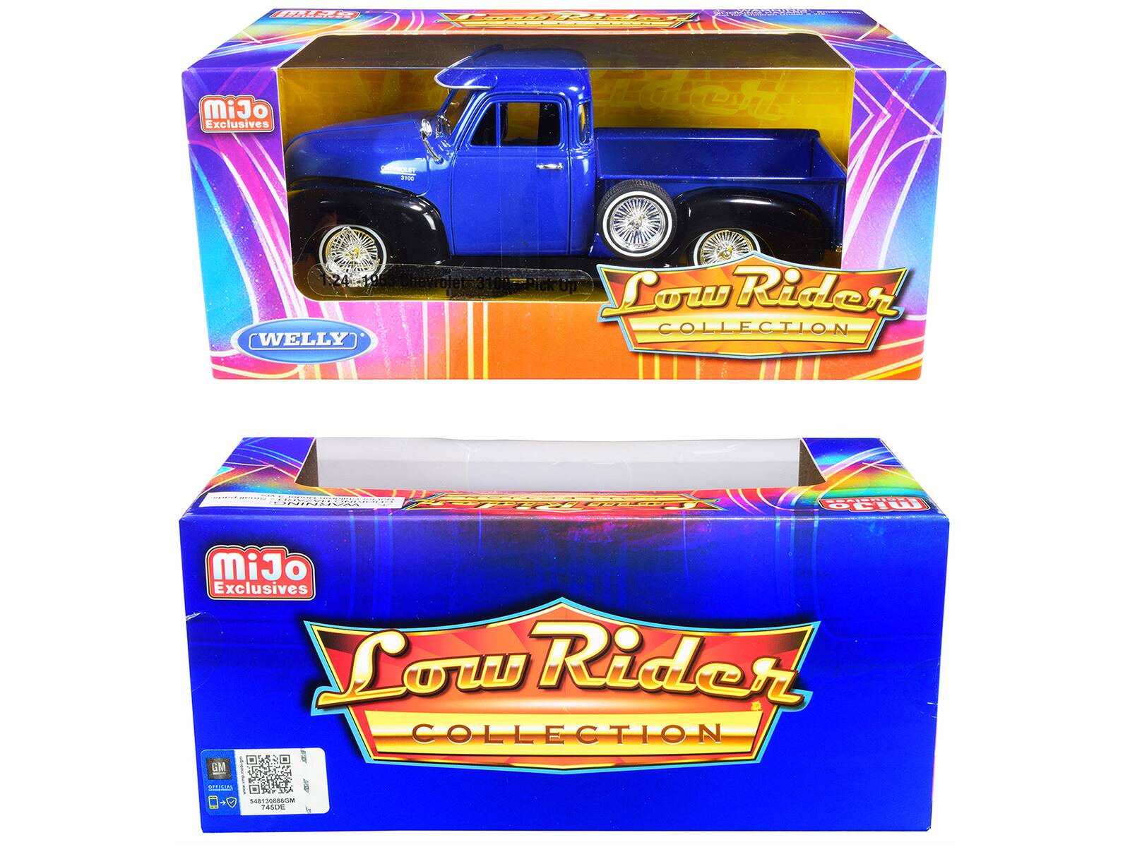 HRR dcan MiJo Exclusives HE 1:24 1953 Chevrolet 3100g Pick Up Low Rider COLLECTION COL WELLY IC. FORBUIOT ...O.d L OF MiJo Exclusives Low Rider COLLECTION GM 1 D