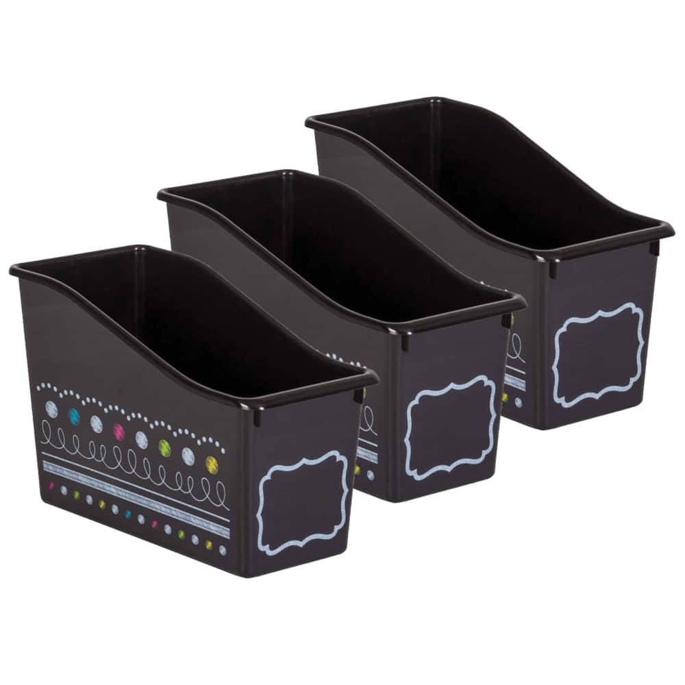 Teacher Created Resources - Chalkboard Brights Plastic Book Bin, Pack of 3 price history on PriceWatchPro