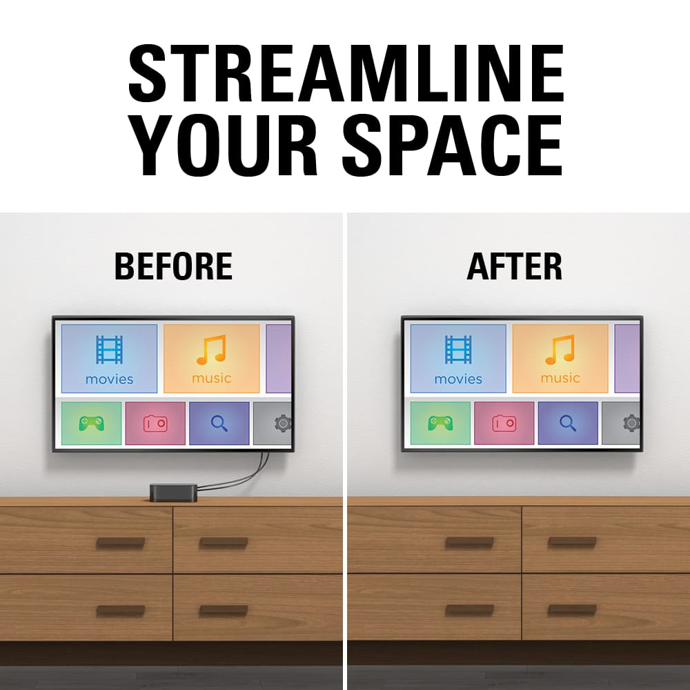 STREAMLINE YOUR SPACE BEFORE AFTER movies music movies music