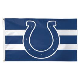 WinCraft - Indianapolis Colts 3' x 5' Horizontal Stripe 1-Sided Deluxe Flag - Multicolor