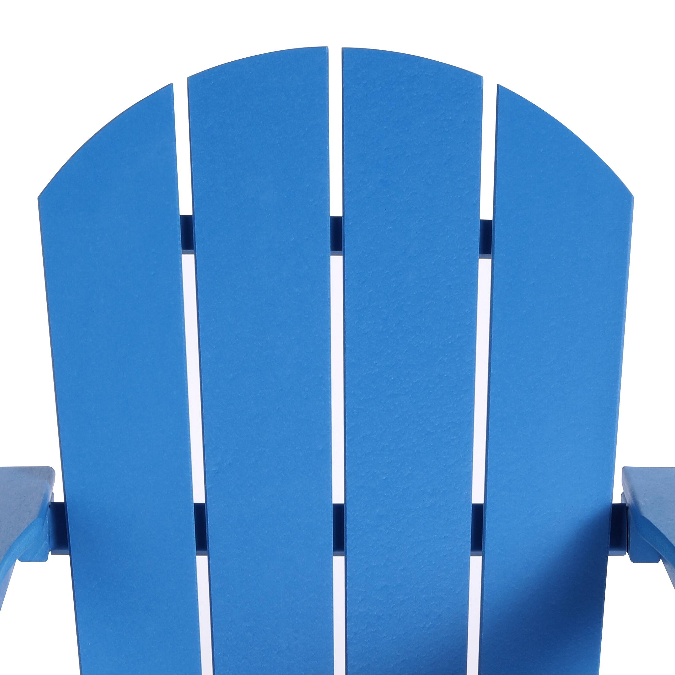 Alt View 5. WestinTrends - WestinTrends Malibu Outdoor / Patio Poly Adirondack rocking chair - Pacific Blue.