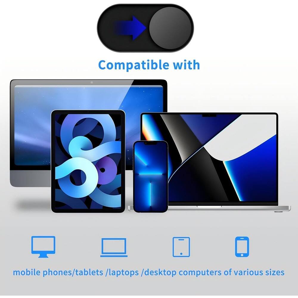 Compatible with  
mobile phones/tablets/laptops/desktop computers of various sizes