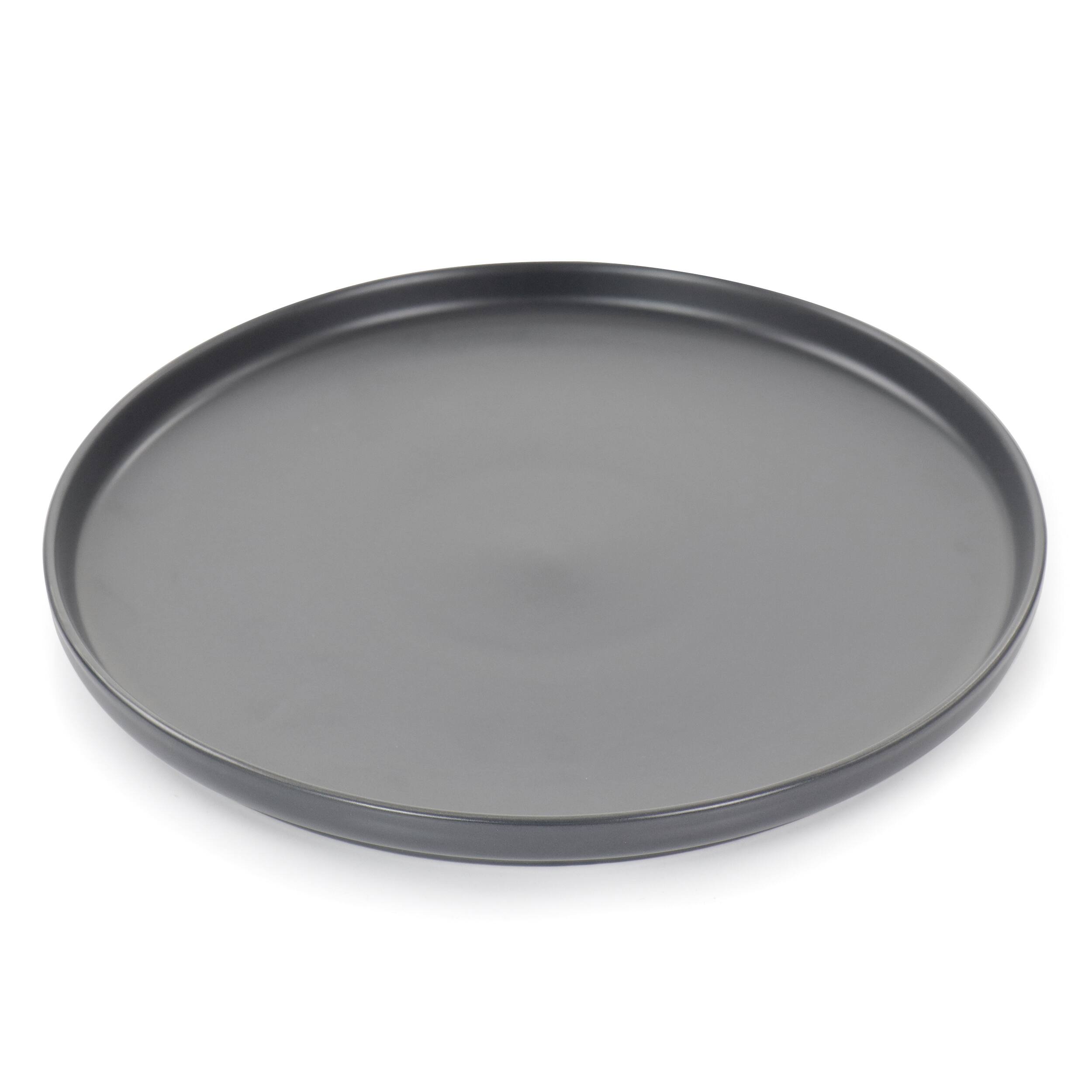 Alt View 7. Elama - Elama Luxmatte Dark Grey 16 Piece Dinnerware Set - Dark Gray.