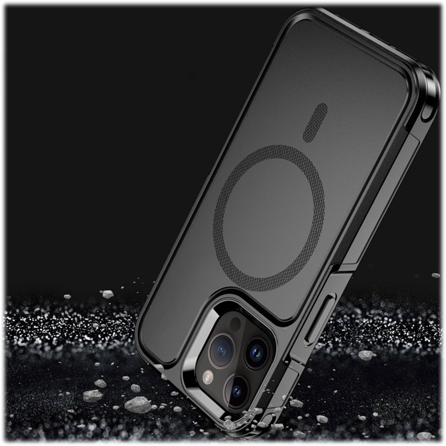 Alt View 13. SaharaCase - Armor Series Hard Shell Case for Apple iPhone 14 Pro Max - Black.
