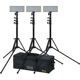 Ikarao - Ikan Onyx Half x 1 Bi-Color 3-Point LED Light Kit, Graphite