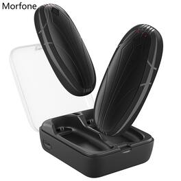Morfone - Rechargeable Hand Warmers (2-Pack) 14000mAh Wireless Charging Case 3-Level Heating Settings Portable Hand Warmer