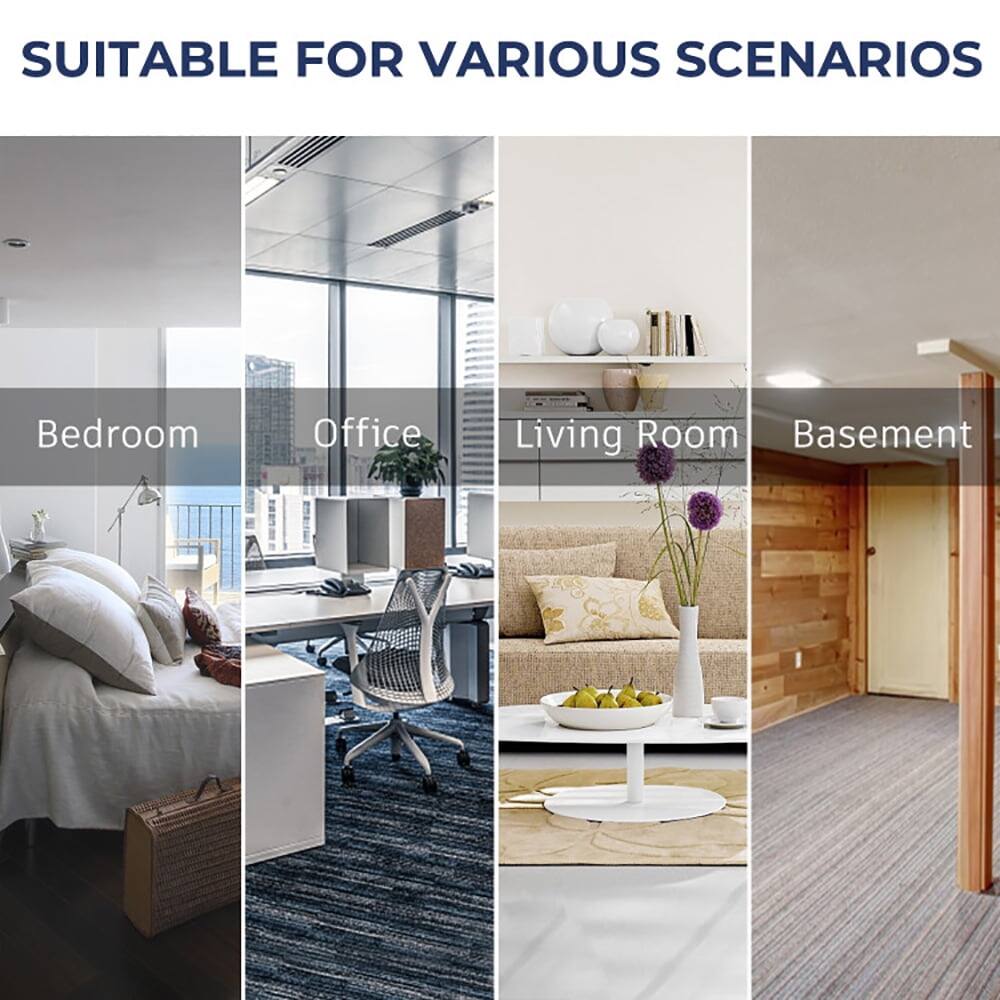 SUITABLE FOR VARIOUS SCENARIOS

- Bedroom
- Office
- Living Room
- Basement