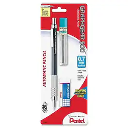Pentel - Graph Gear 500 Mechanical Pencil, 0.7mm, #2 Medium Lead (PG527LEBP)