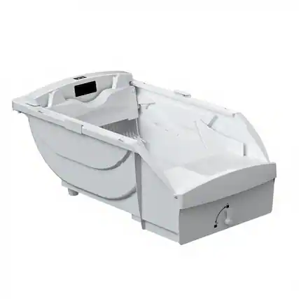 Front. Dexmalle - Dexmalle-Smart Cat Litter Box Cat Litter Box Wide Opening With Hood-Cream White - Cream White.
