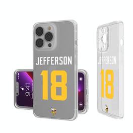 Keyscaper - NFL - Justin Jefferson Minnesota Vikings iPhone Clear Case - 16e - Multicolor