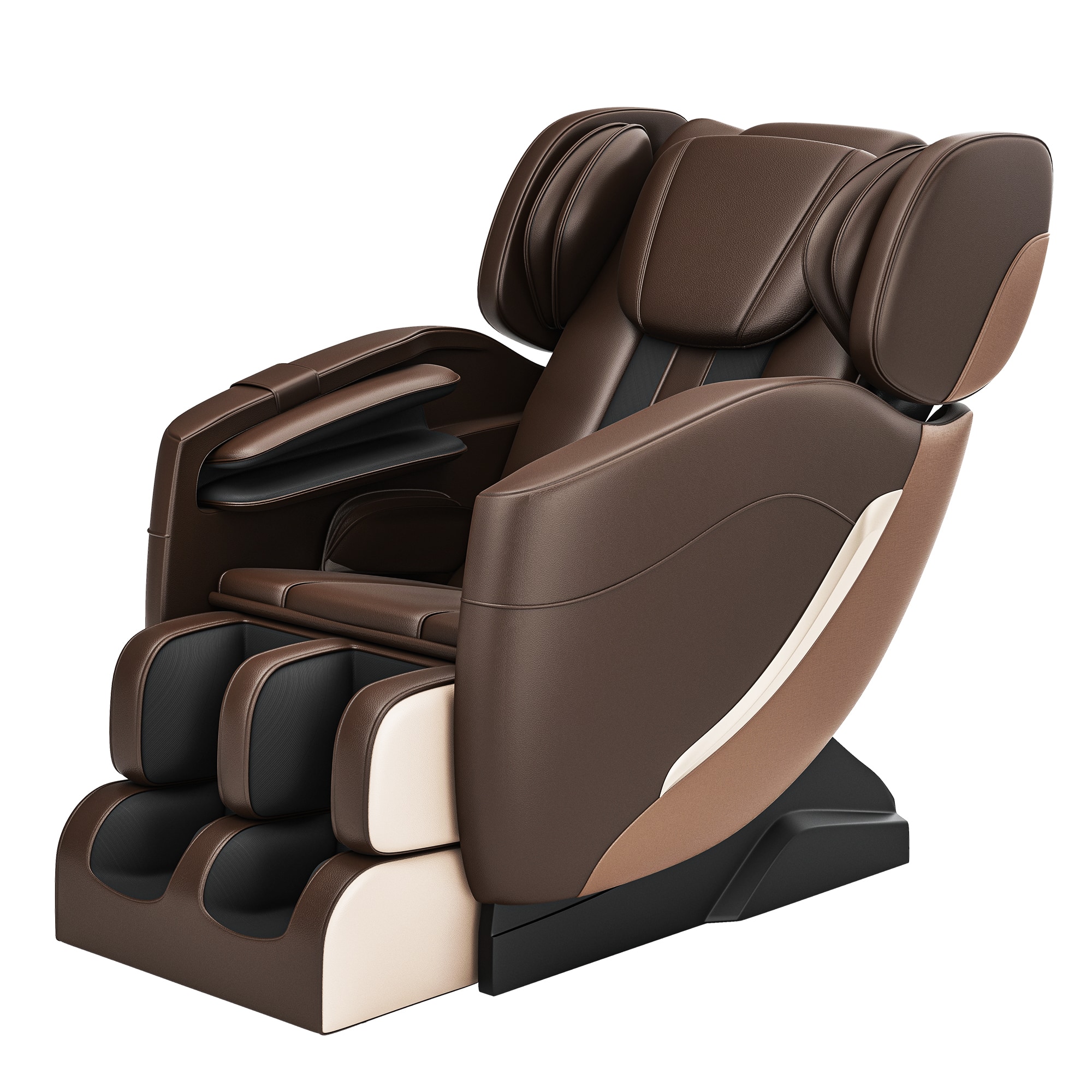 Front. Essen Blissed - Favor-SS05 heated Full Body Massage Chair with zero gravity mode and Bluetooth music player - Brown.
