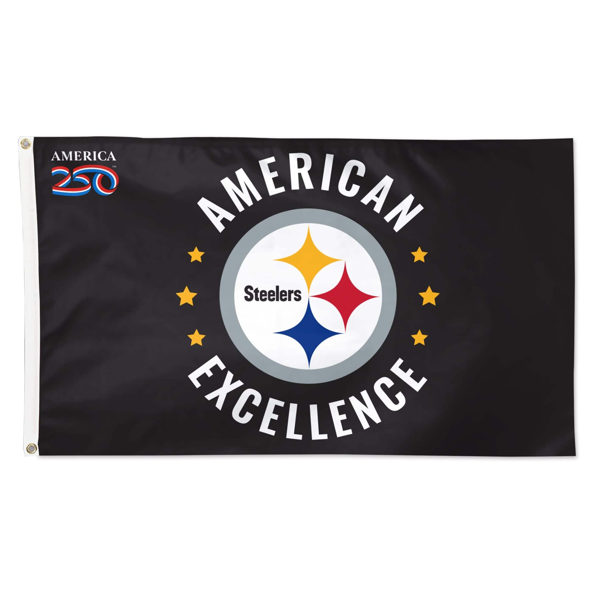 WinCraft - Pittsburgh Steelers 3' x 5' One-Sided America 250 Deluxe Flag - Multicolor price history on PriceWatchPro