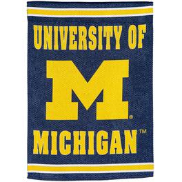 Evergreen Enterprises - Michigan Wolverines 28" x 44" Double-Sided Embossed Suede House Flag - Multicolor