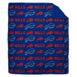 Pegasus - Buffalo Bills Tonal Wordmark 60" x 70" Faux Fur Blanket - Multicolor
