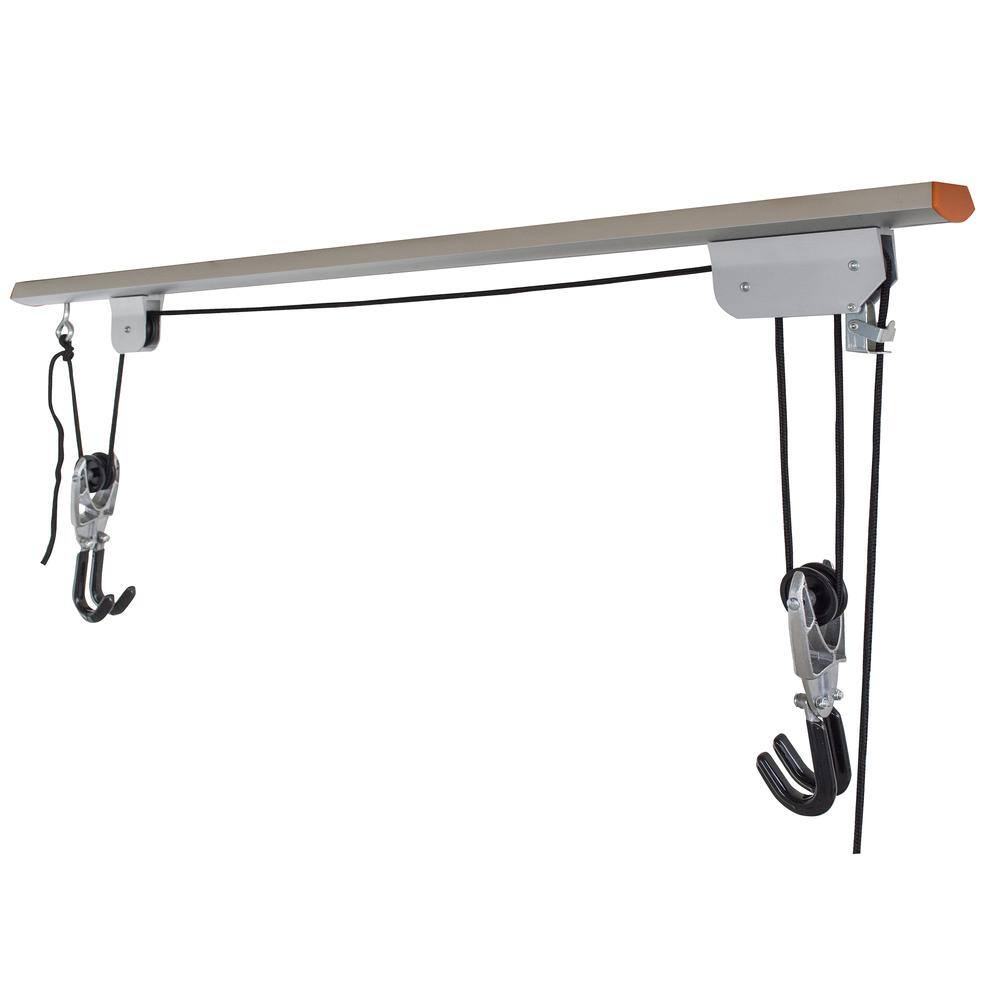 Alt View 5. Sportsman Pro-Series - Ceiling Mount Aluminum Bicycle Lift - Silver.