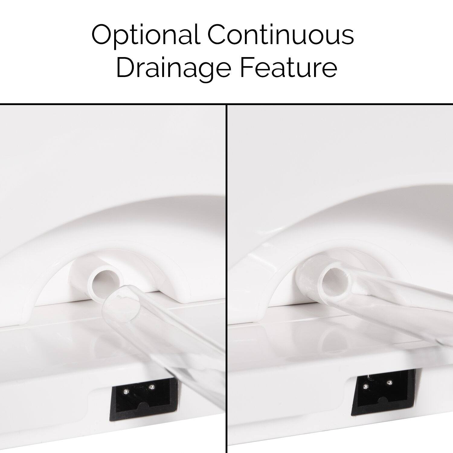 Optional Continuous Drainage Feature