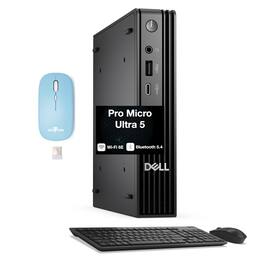 Dell - Pro Micro QCM1250 Mini Desktop (Ultra 5-235T, 64GB, 2TB SSD, Win 11 Pro) w/Dockztorm Wireless Mouse - Black