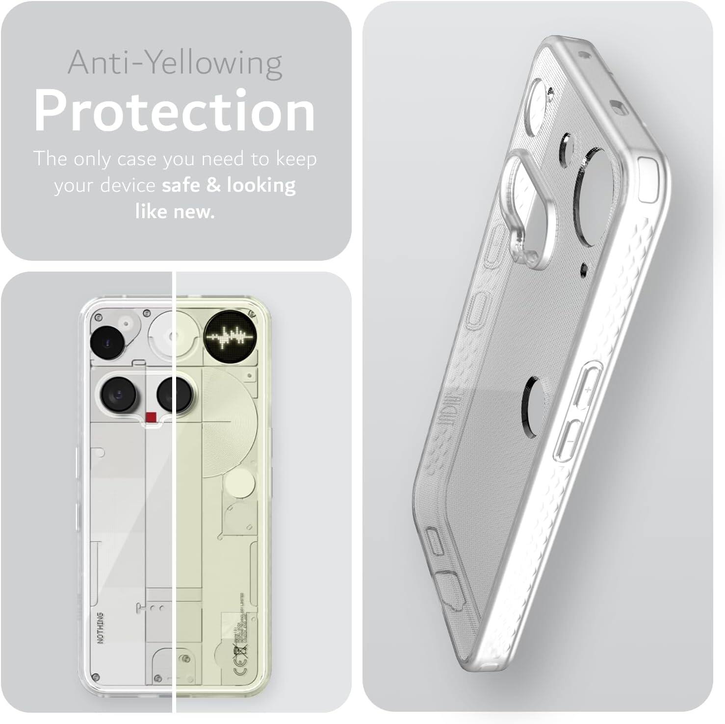 Anti-Yellowing Protection  
The only case you need to keep your device safe & looking like new.