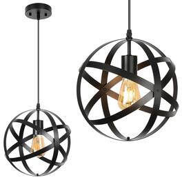 Oumilen - Modern Spherical Cage Pendant Light, E26 Base