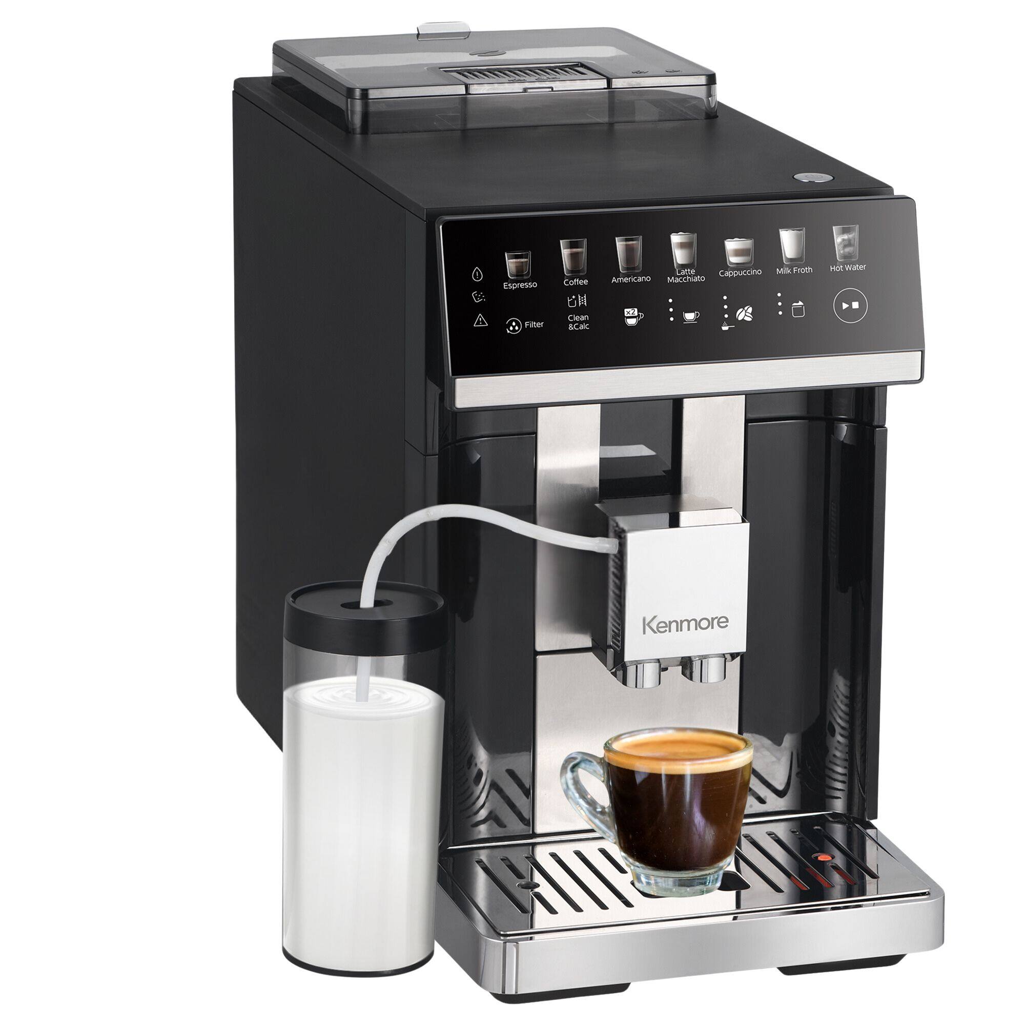 Espresso A Filter  
Coffee ... Clean & Calc  
Cappuccino Milk Froth Americano Macchiato 12  
HR Water  
Kenmore