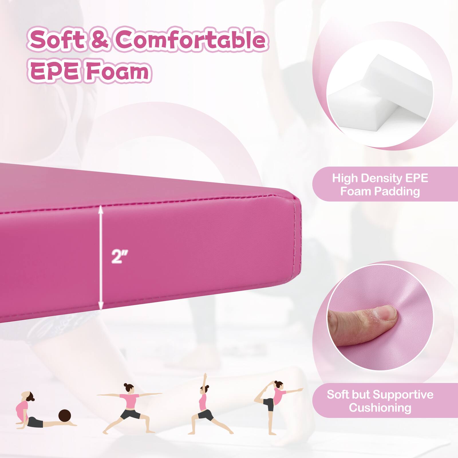 Soft & Comfortable EPE Foam

High Density EPE Foam Padding

2"

Soft but Supportive Cushioning