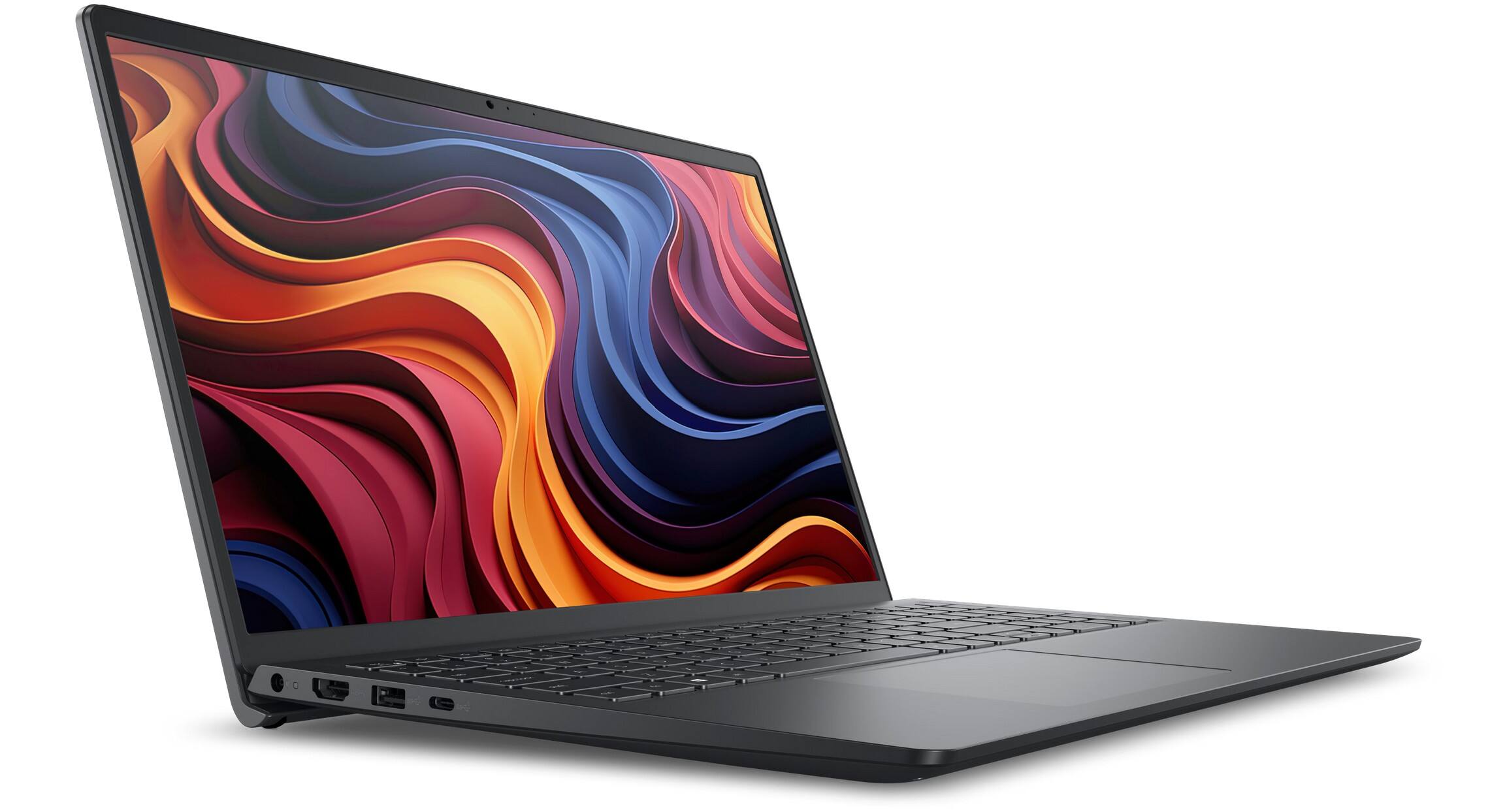 Angle. Dell - 15 DC15255 Notebook Laptop PC | AMD Ryzen 5 7520U | 8GB RAM + 512GB NVMe | WebCamera | 15-in FHD | Windows 11 Pro..