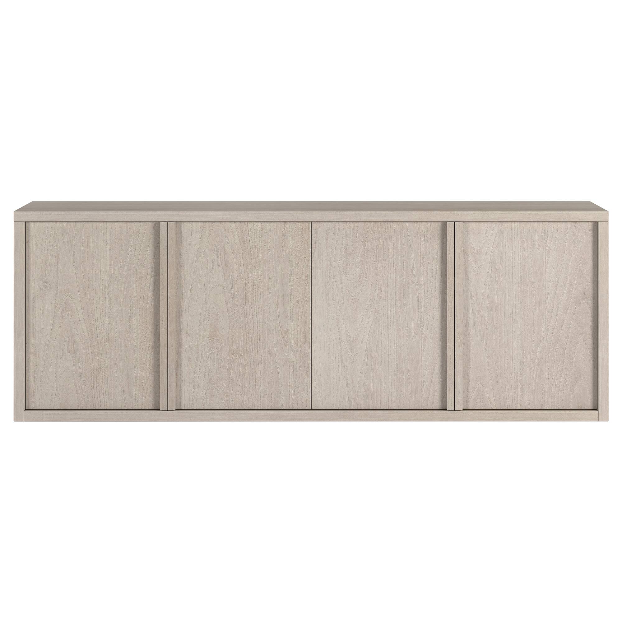 Angle. Hudson&Canal - Savin Rectangular TV Stand for TV's up to 75" in Alder White - Alder White.