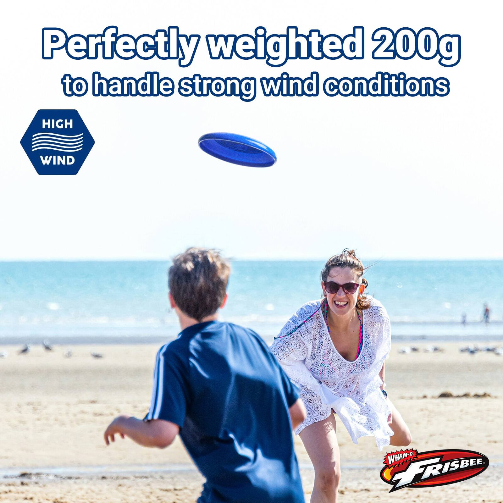 Perfectly weighted 200g to handle strong wind conditions

HIGH WIND

WHAM-O FRISBEE