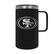 Front. Great American Products - San Francisco 49ers 18oz. Hustle Travel Mug - Black.