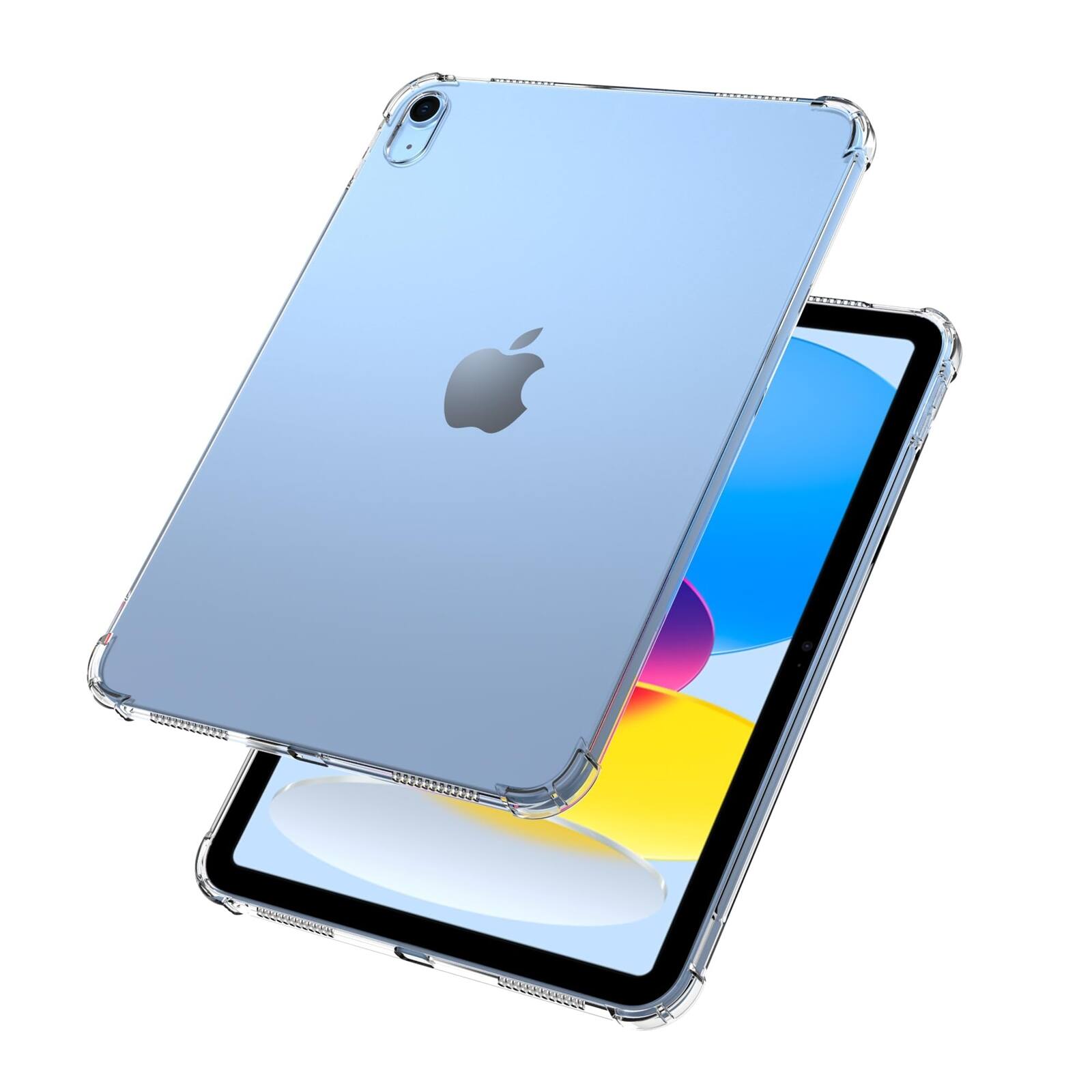 Alt View 2. UUCOVER - Clear Case for iPad (A16) 11 Inch 2025 / iPad 10th Generation 10.9 Inch 2022 Shockproof TPU Back Cover - Clear.