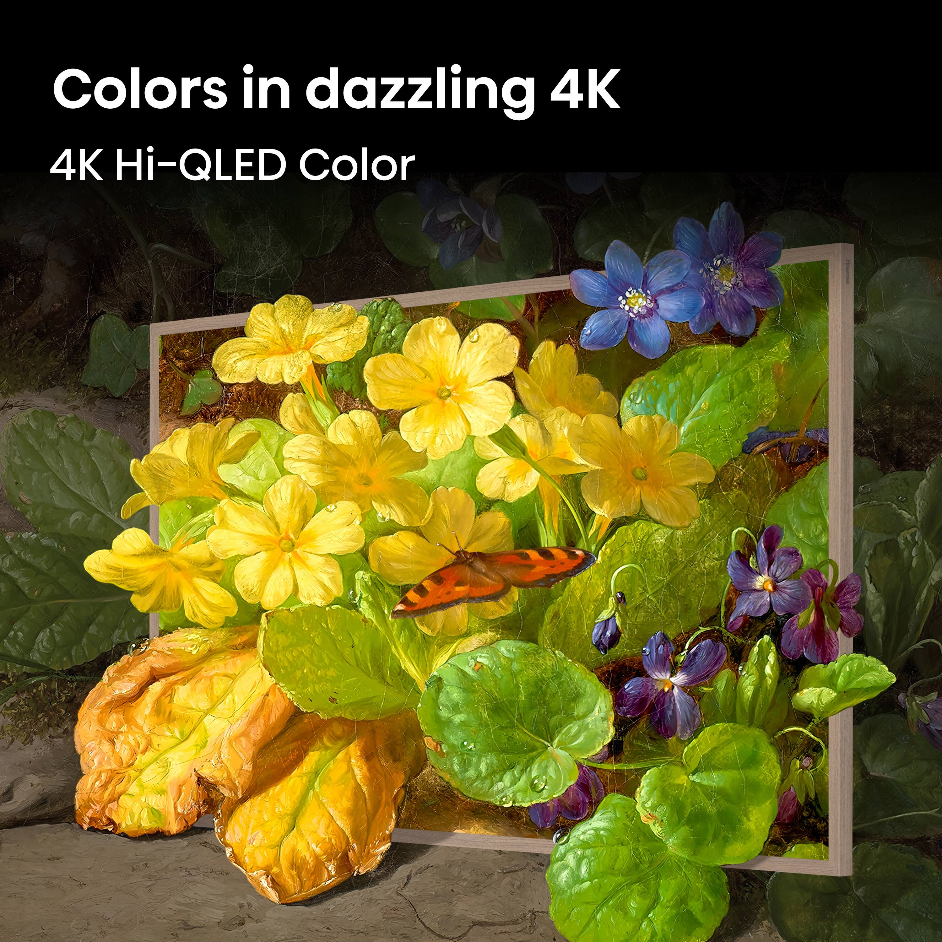Colors in dazzling 4K  
4K Hi-QLED Color