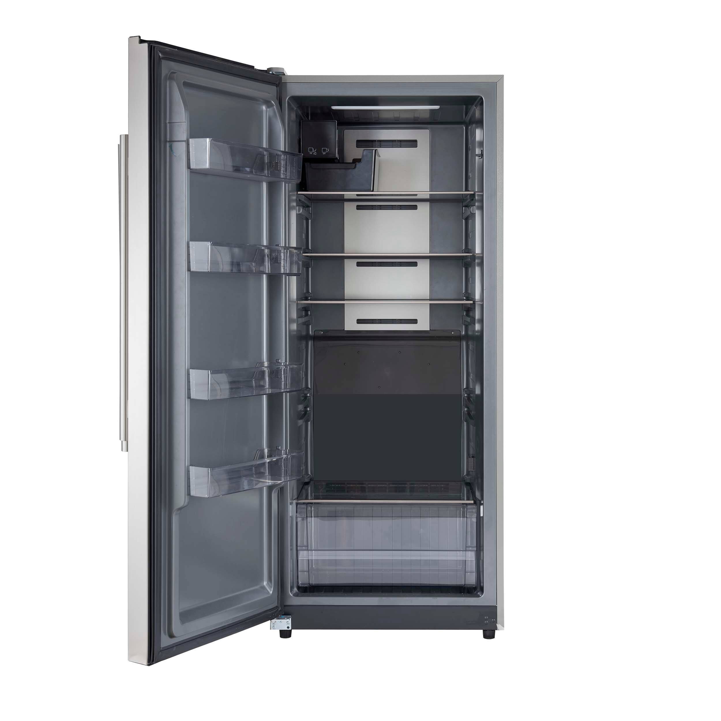 Alt View 1. Forno Appliances - Fortezza 14 Cu. Ft. Left-Swing Freezer with Automatic Ice Maker - Stainless steel.