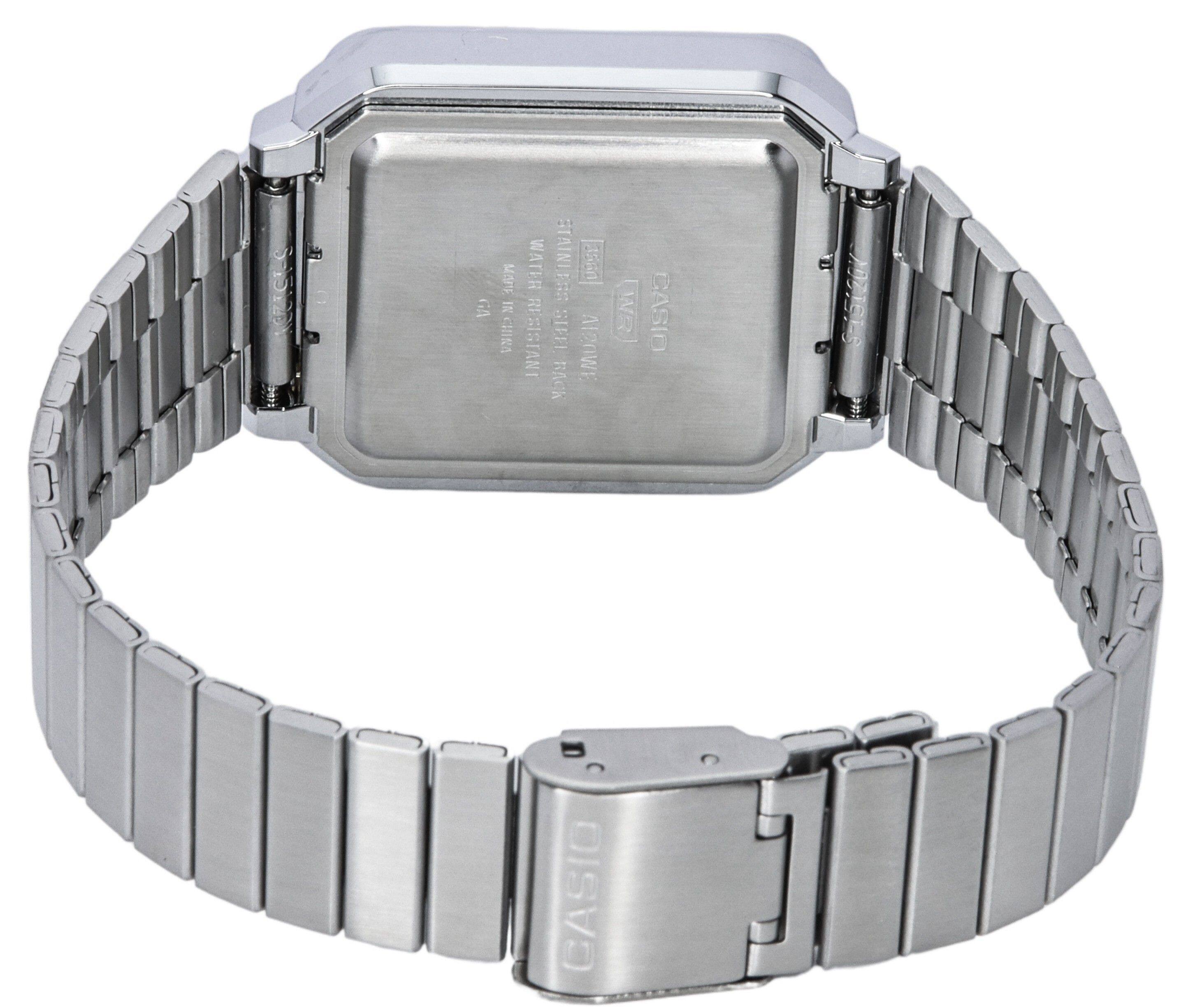 Casio Vintage Digital Stainless Steel Bracelet Quartz A120WE 1A