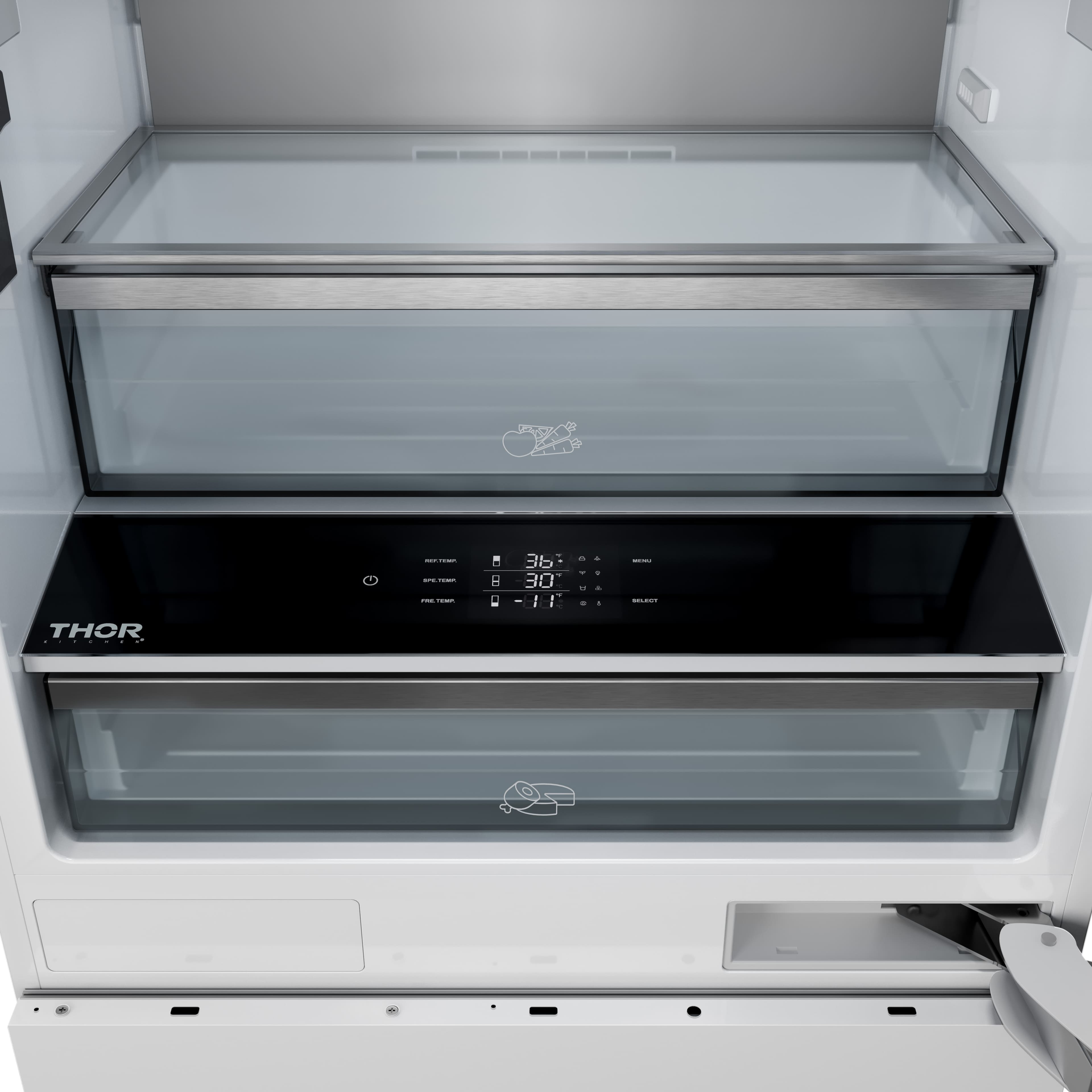 Thor Kitchen 16.1Cu. Ft. BuiltIn Panel Ready Bottom Freezer