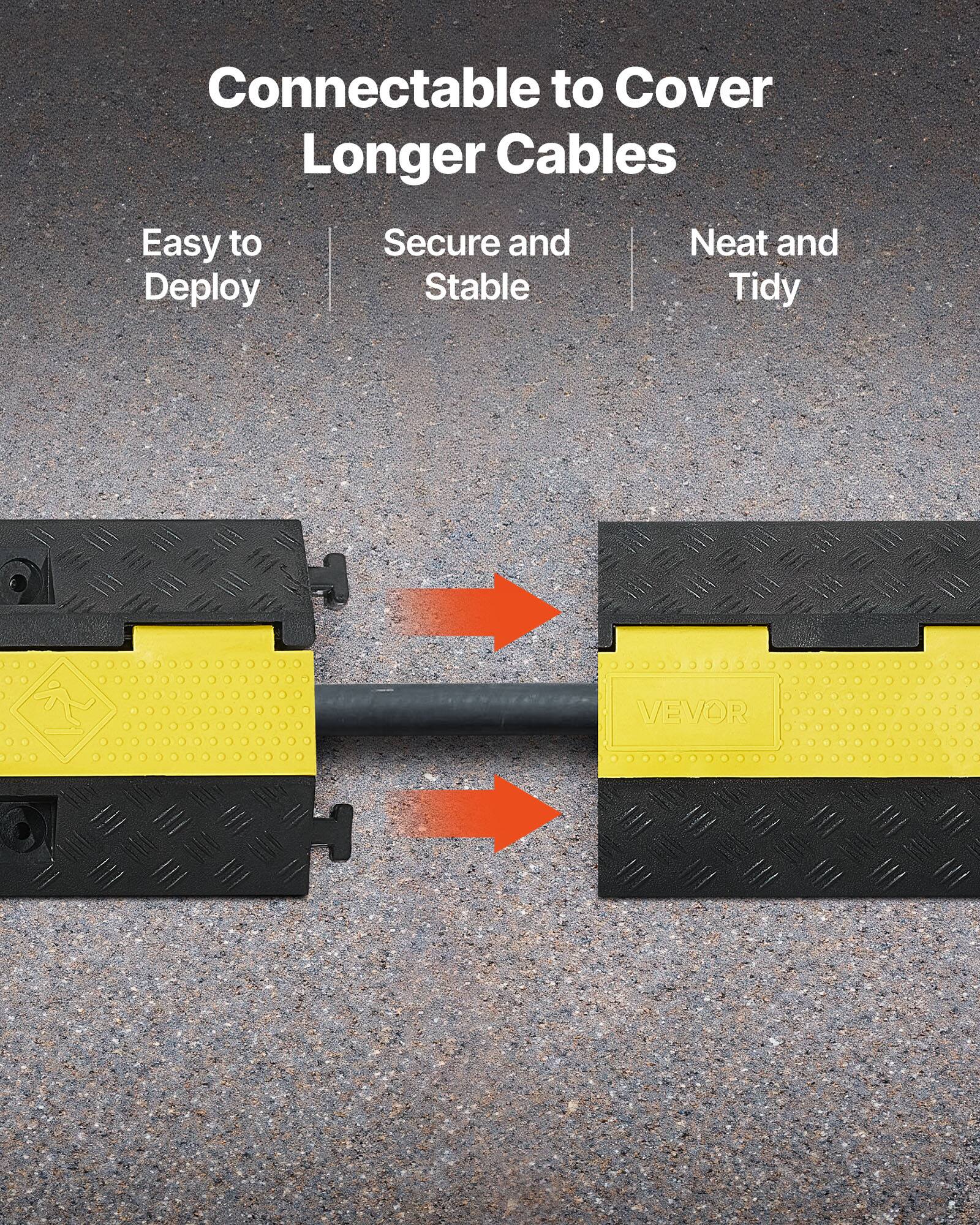 Connectable to Cover Longer Cables

- Easy to Deploy
- Secure and Stable
- Neat and Tidy

VEVOR