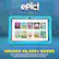 Sure, here is the corrected and grouped text from the image:
---
**epic!**
**UNLOCK 40,000+ BOOKS**
Epic makes reading & learning fun! Explore our award-winning library for kids 12 & under.
---
**Popular Books**
- **epic! CATNINJA**
- **epic! Undersea Mystery Club**
- **epic! ANIMAL RESCUE FRIENDS**
- **epic! DRAGON SC.**
- **epic! TIMEBUDDIES**
- **epic! KITTEN NINJA**
- **epic! Posie the Pika**
- **epic! SCAREDY MONSTER Lost a Tooth!**
---
**Top Picks For You**
- **epic! MEEP and CLANK**
- **epic! WHERE'S WORLD?**
- **epic! KITTEN NINJA**
---
**Other Books**
- **Scaredy Squirrel at night** by Melanie Watt
- **Meet My Monster** by Phoebe Unwin
- **epic! CATNINJA**
- **epic! Undersea Mystery Club**
- **epic! ANIMAL RESCUE FRIENDS**
-