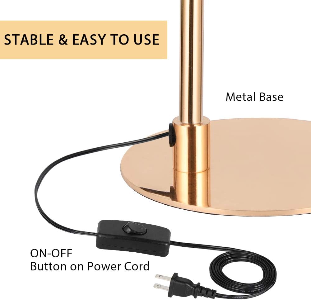 STABLE & EASY TO USE

Metal Base

ON-OFF Button on Power Cord