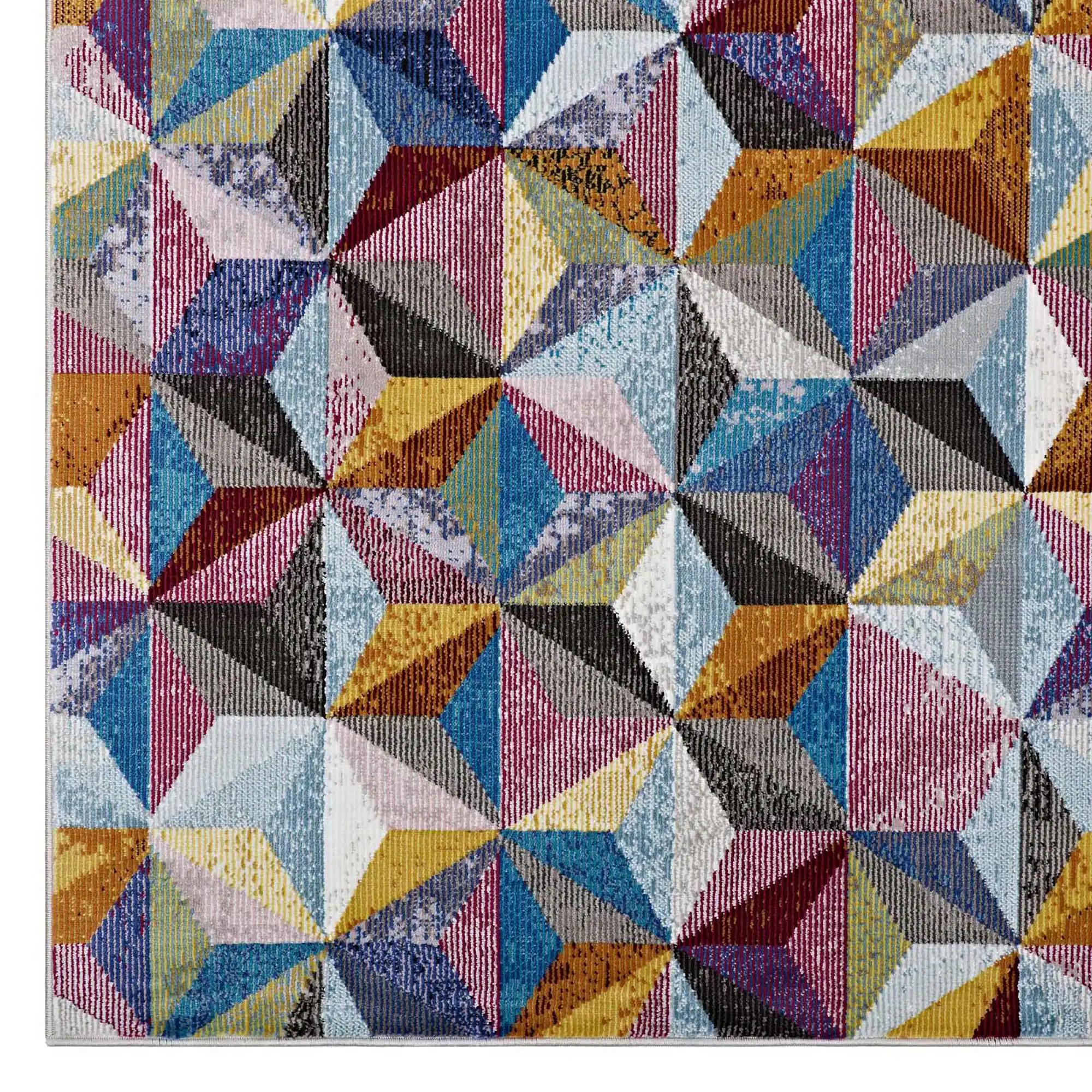 Alt View 1. Modway - Arisa Geometric Hexagon Mosaic Area Rug - Multicolored.